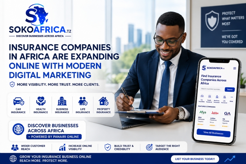 Insurance Companies in Africa Are Expanding Online with Modern Digital Marketing, Discover Businesses Across Africa – Powered by Panairi Online